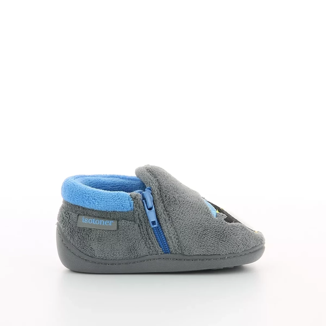 Image (2) de la chaussures Isotoner - Pantoufles et Chaussons Gris en Textile