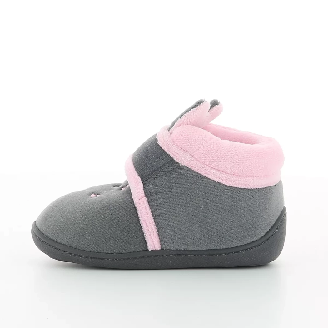 Image (4) de la chaussures Isotoner - Pantoufles et Chaussons Gris en Textile