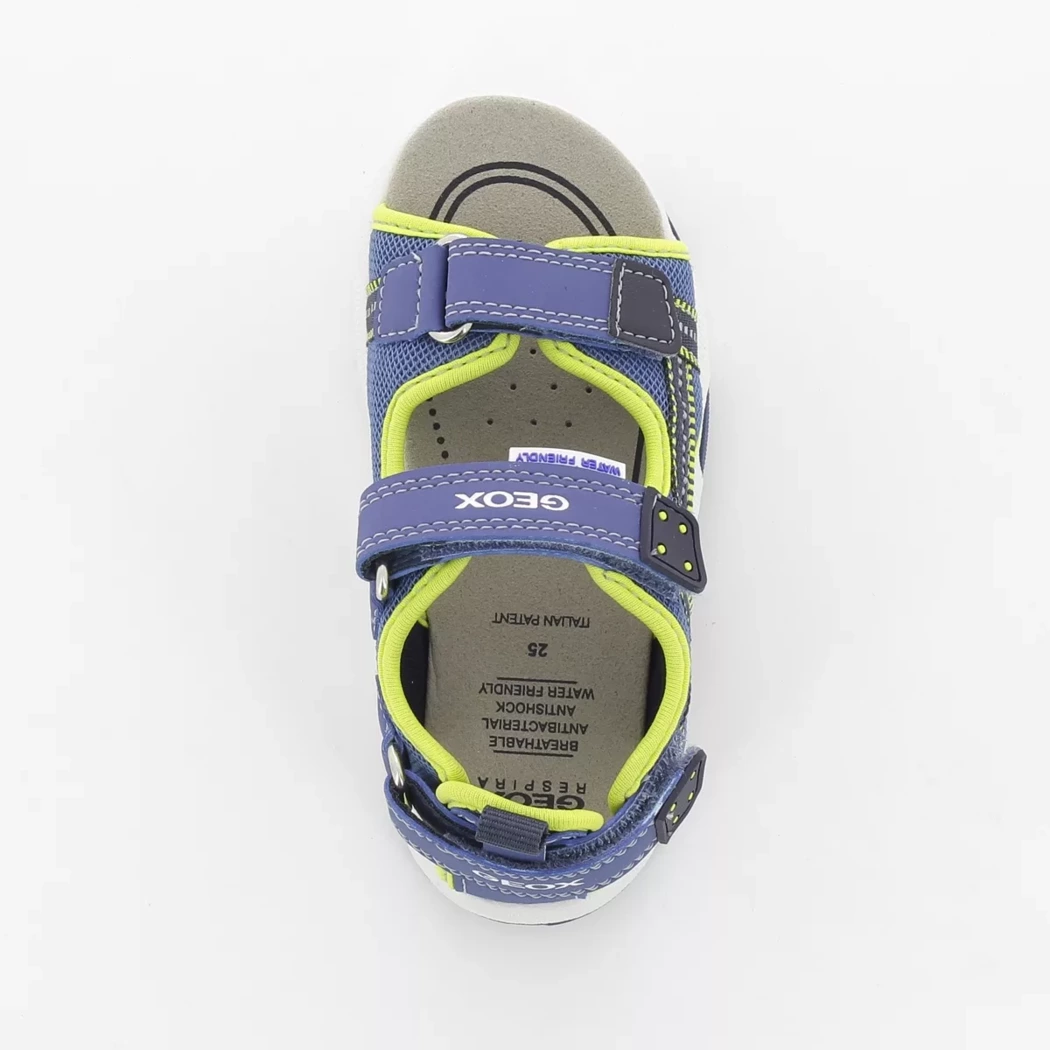 Image (6) de la chaussures Geox - Sandales et Nu-Pieds Bleu en Textile