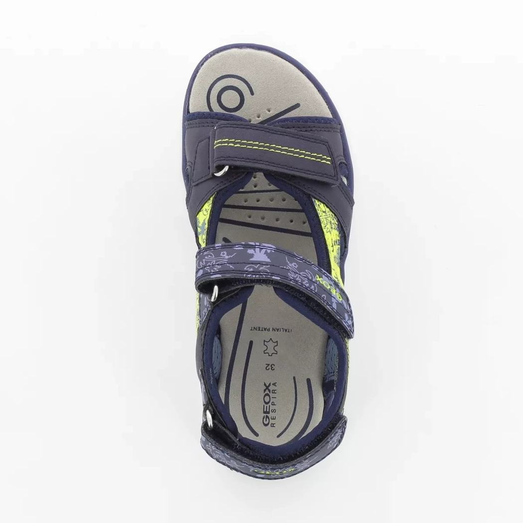 Image (6) de la chaussures Geox - Sandales et Nu-Pieds Bleu en Cuir synthétique