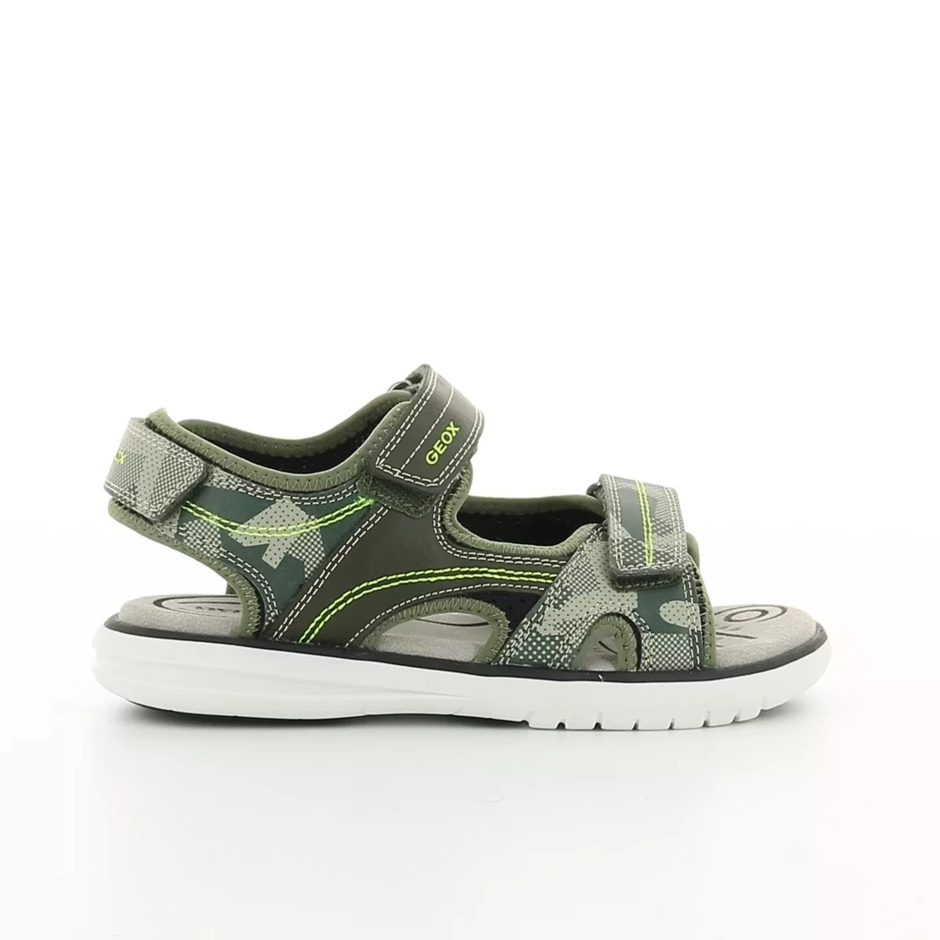 Image (2) de la chaussures Geox - Sandales et Nu-Pieds Vert en Cuir synthétique