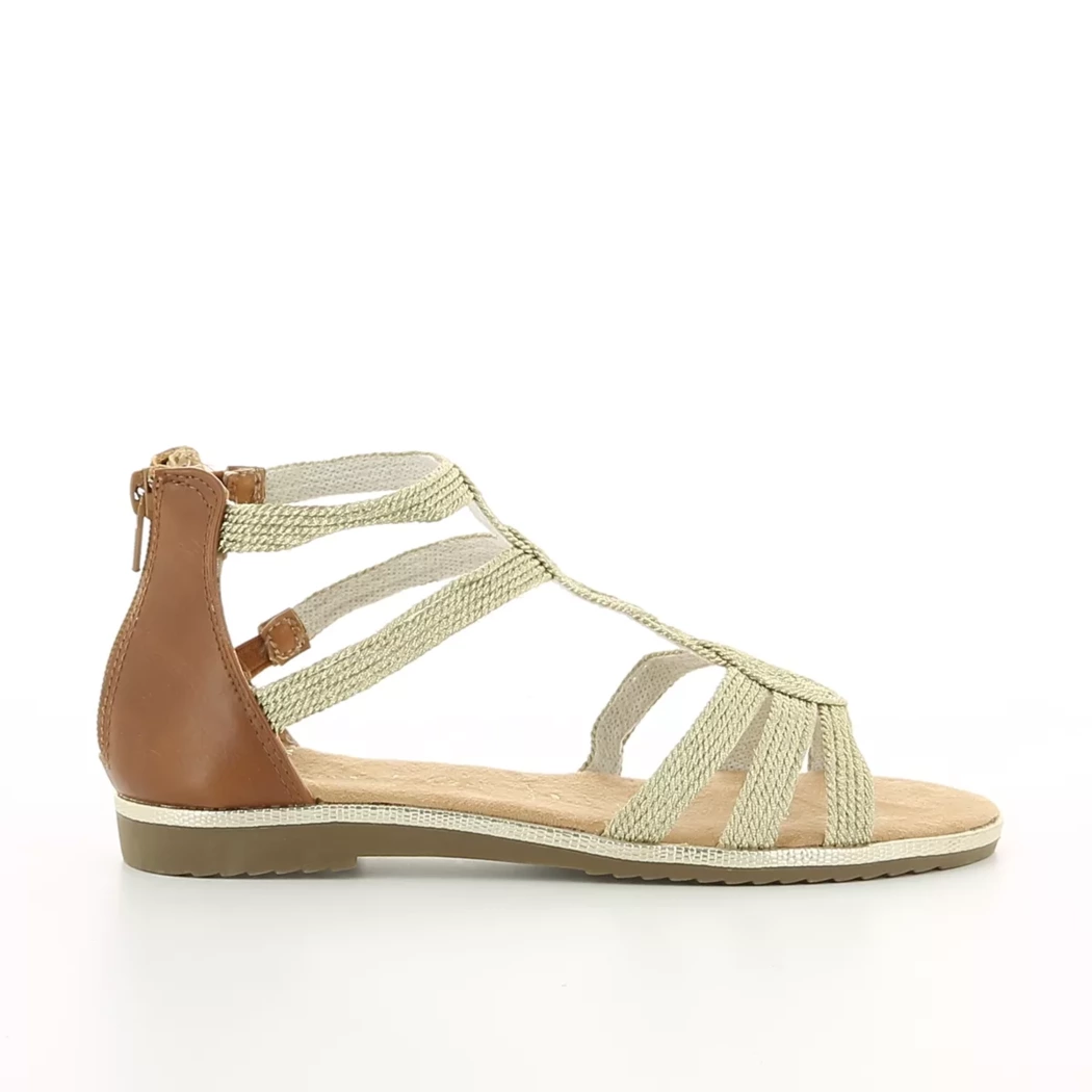 Image (2) de la chaussures Idana - Sandales et Nu-Pieds Or / Bronze / Platine en Textile