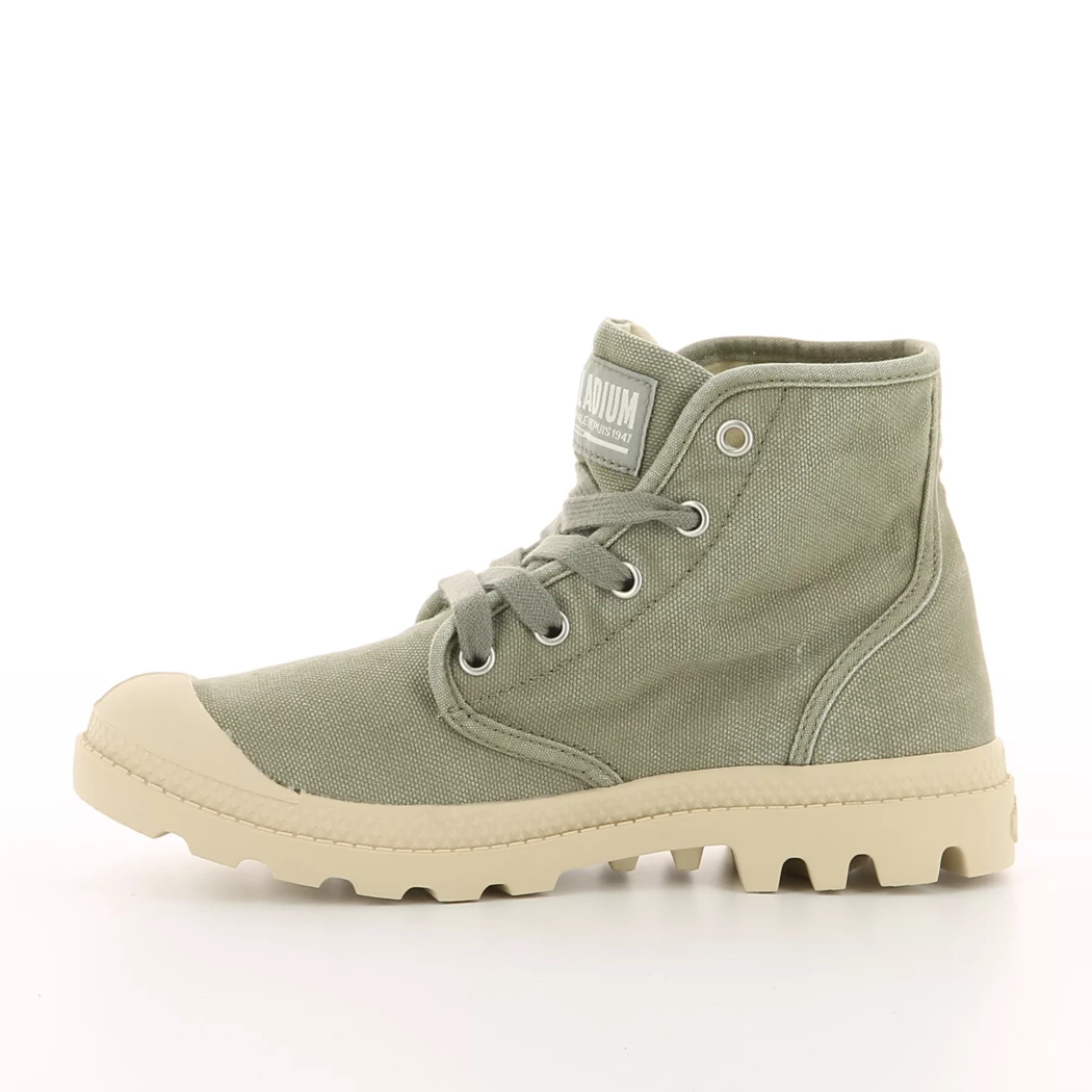 Image (4) de la chaussures Palladium - Bottines Vert en Textile