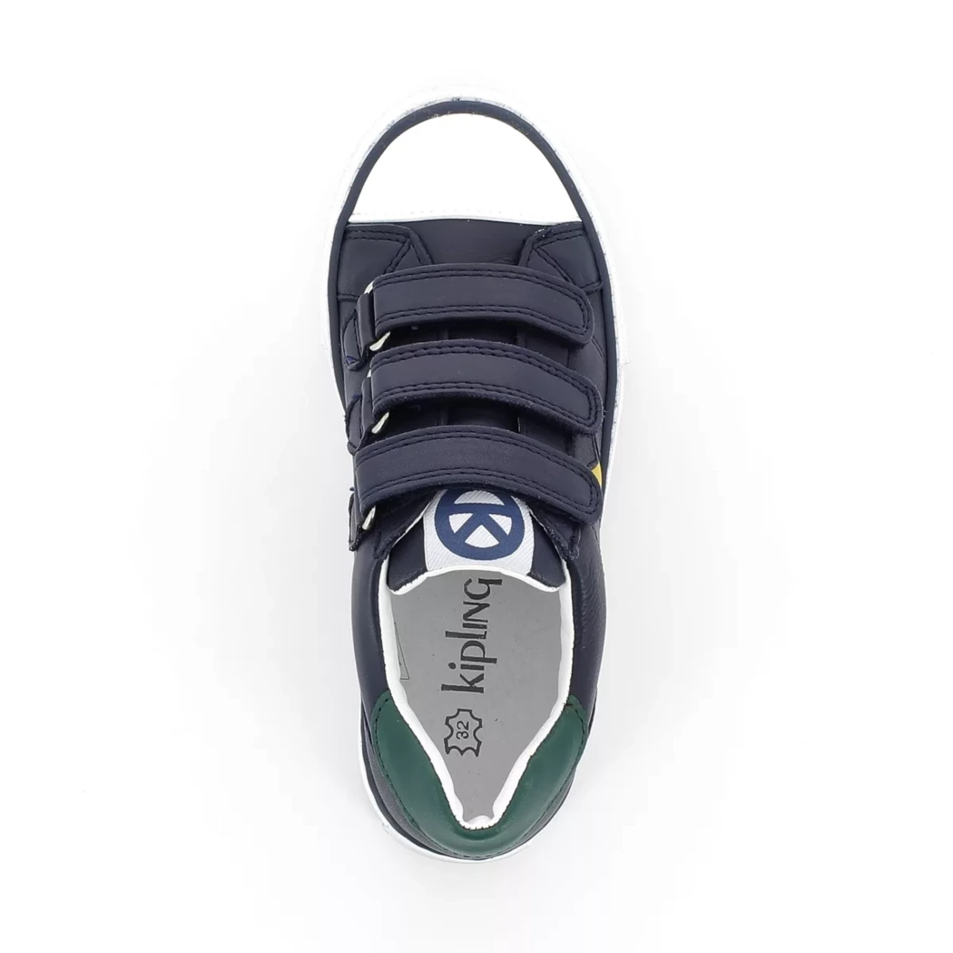 Image (6) de la chaussures Kipling - Chaussures à velcro Bleu en Cuir