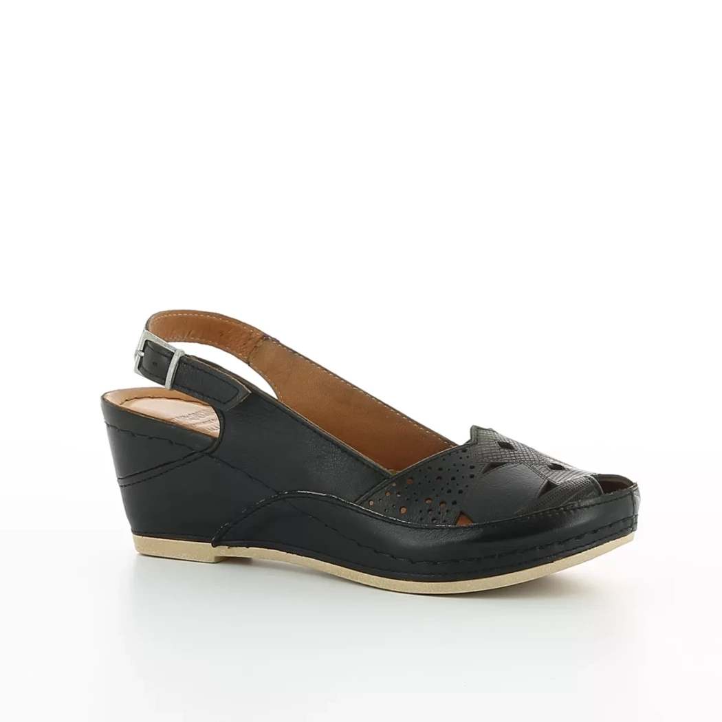 Image (1) de la chaussures Karyoka - Sandales et Nu-Pieds Noir en Cuir