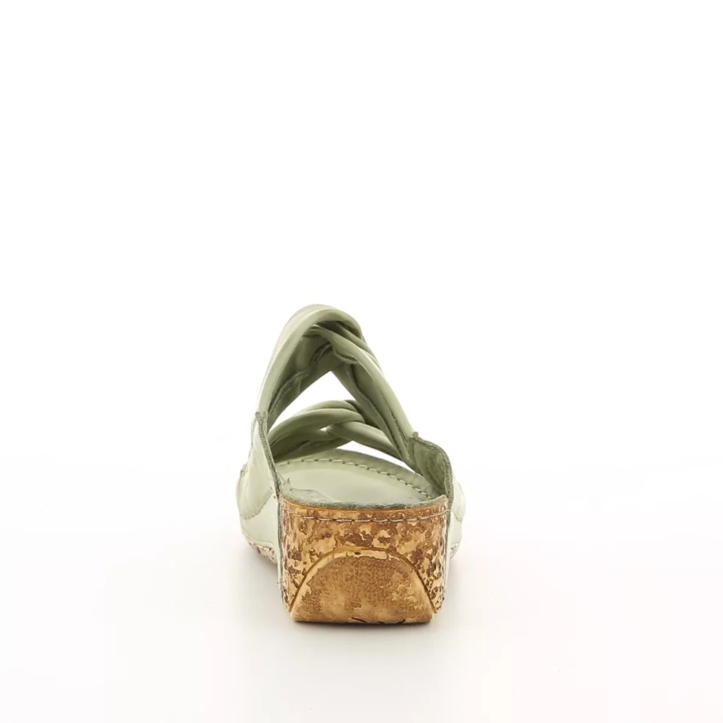 Image (3) de la chaussures Karyoka - Mules et Sabots Vert en Cuir