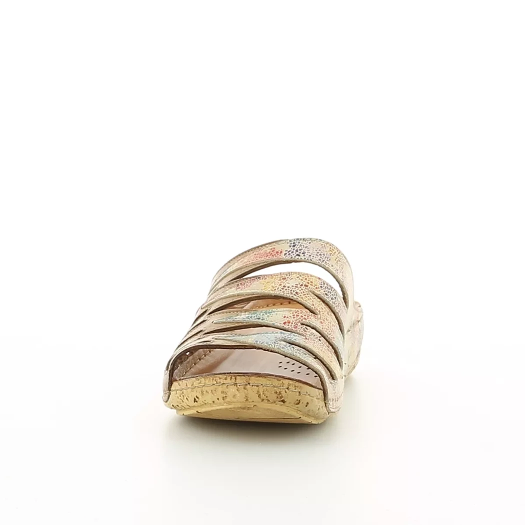 Image (5) de la chaussures Karyoka - Mules et Sabots Cuir naturel / Cognac en Cuir