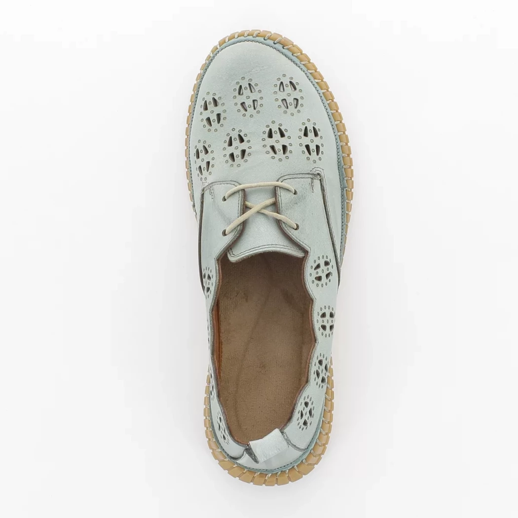 Image (6) de la chaussures Karyoka - Chaussures à lacets Bleu en Cuir