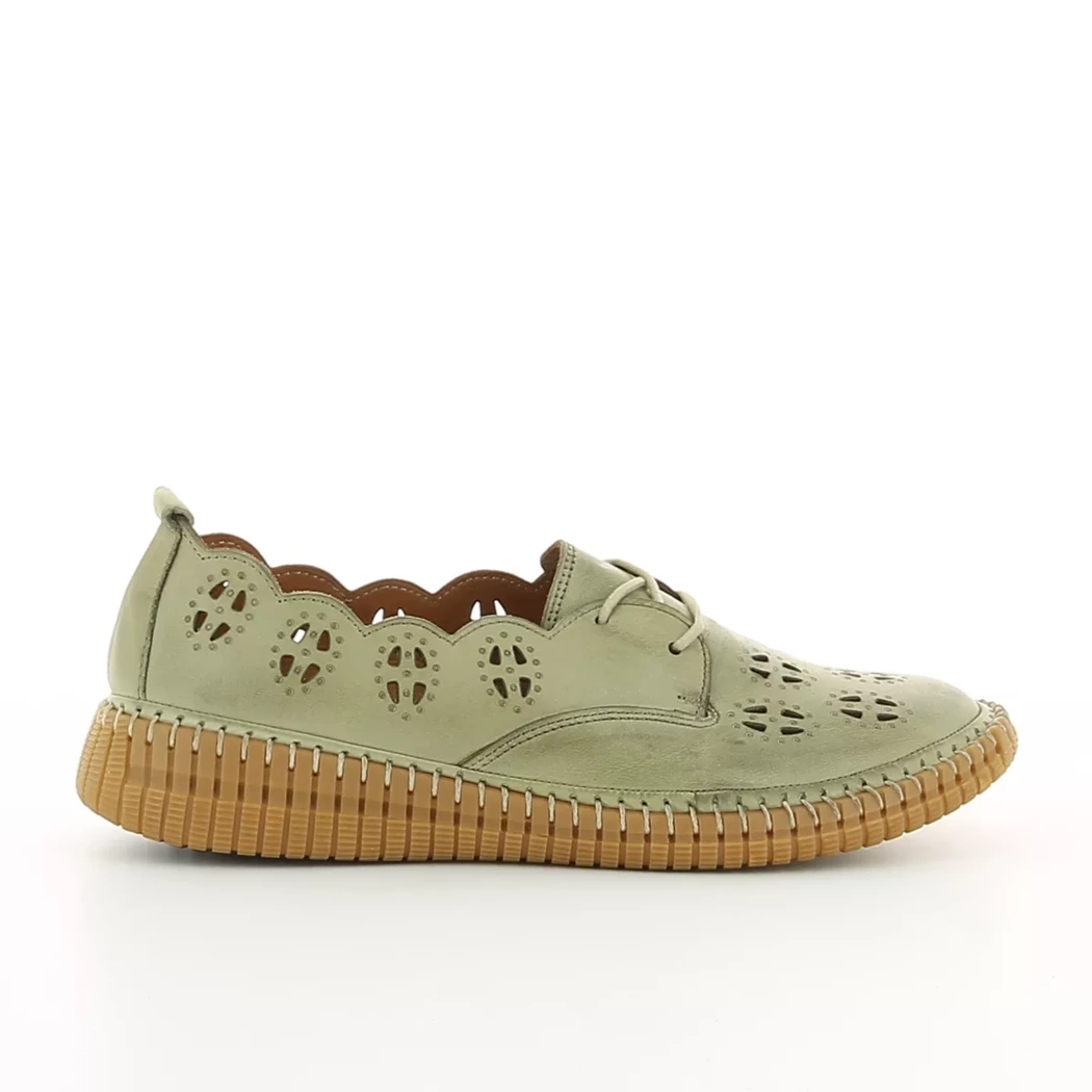 Image (2) de la chaussures Karyoka - Chaussures à lacets Vert en Cuir