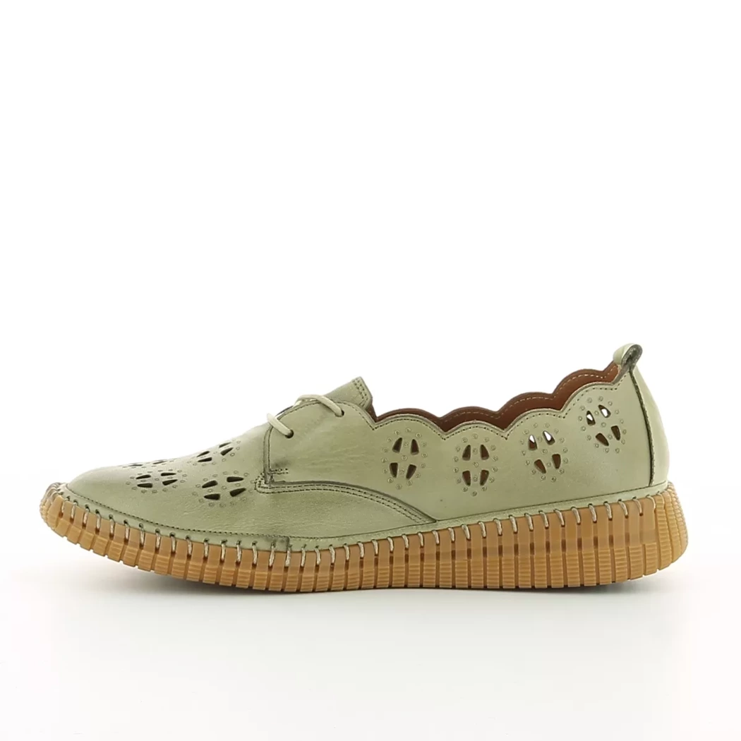 Image (4) de la chaussures Karyoka - Chaussures à lacets Vert en Cuir