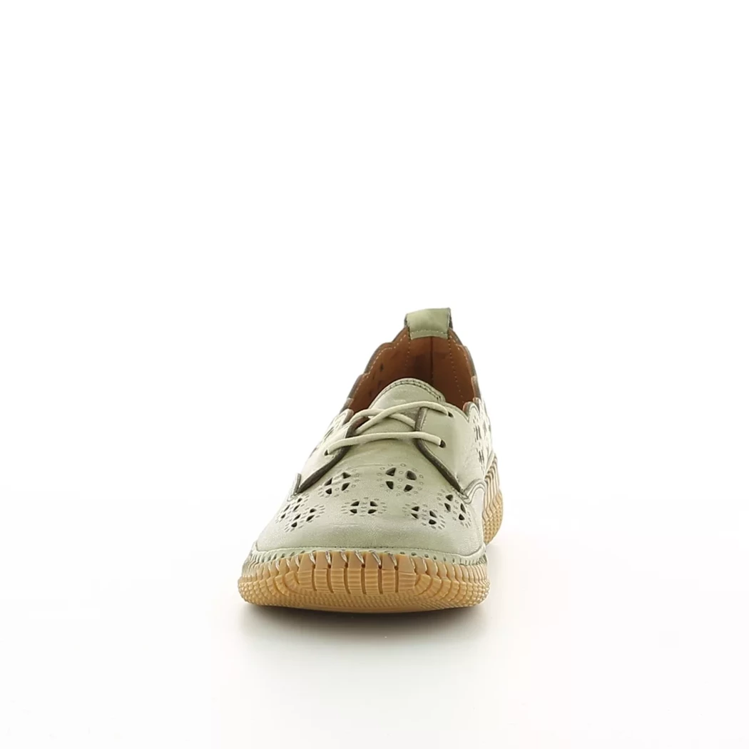 Image (5) de la chaussures Karyoka - Chaussures à lacets Vert en Cuir