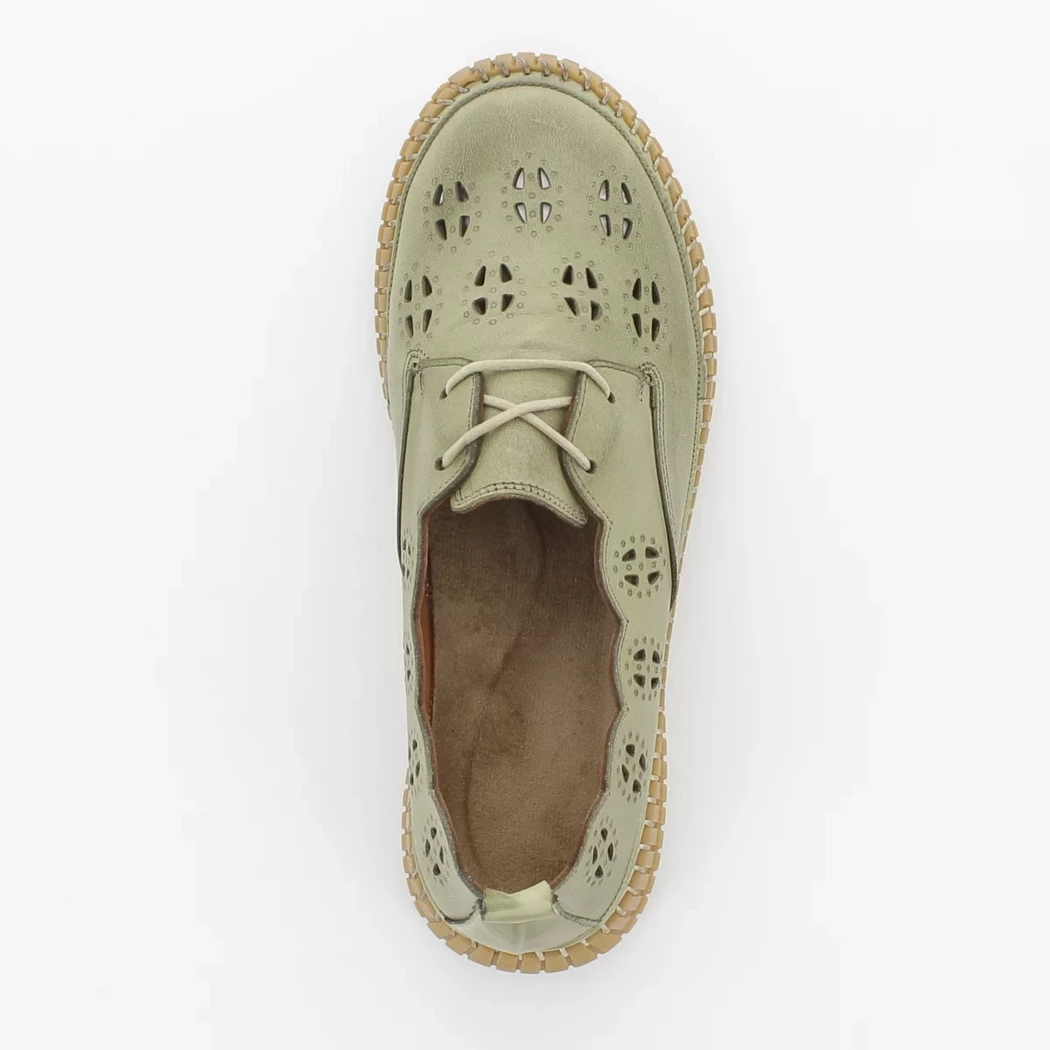 Image (6) de la chaussures Karyoka - Chaussures à lacets Vert en Cuir