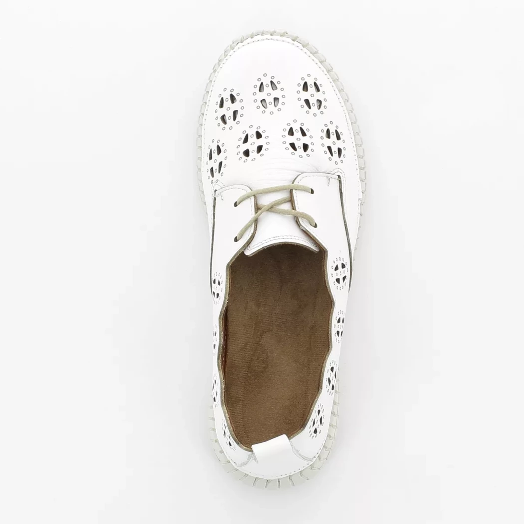 Image (6) de la chaussures Karyoka - Chaussures à lacets Blanc en Cuir