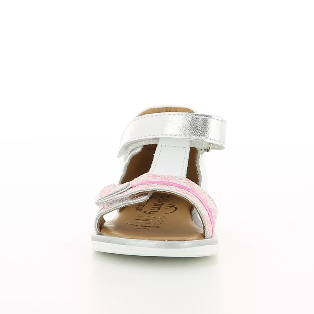 Image (5) de la chaussures Bellamy - Sandales et Nu-Pieds Blanc en Cuir