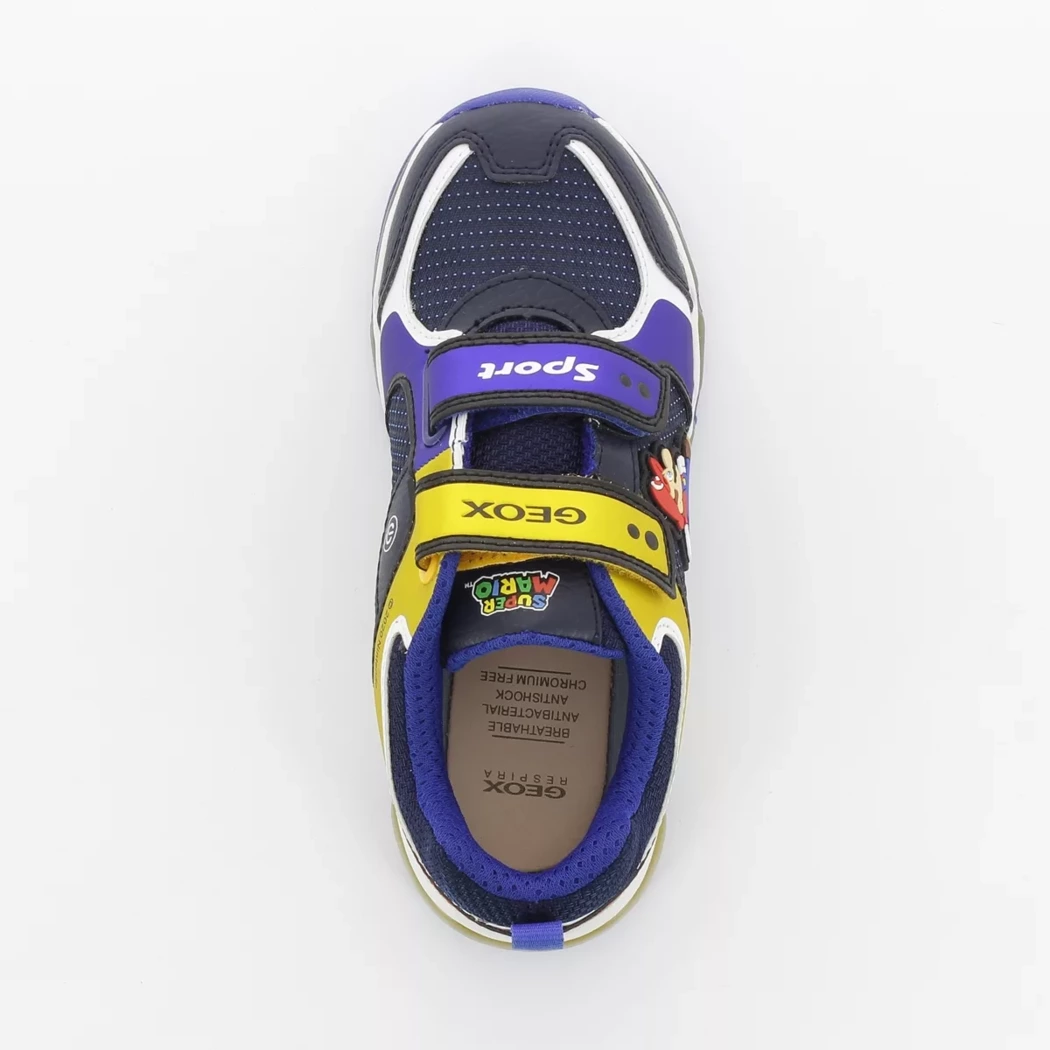 Image (6) de la chaussures Geox - Baskets Bleu en Cuir synthétique