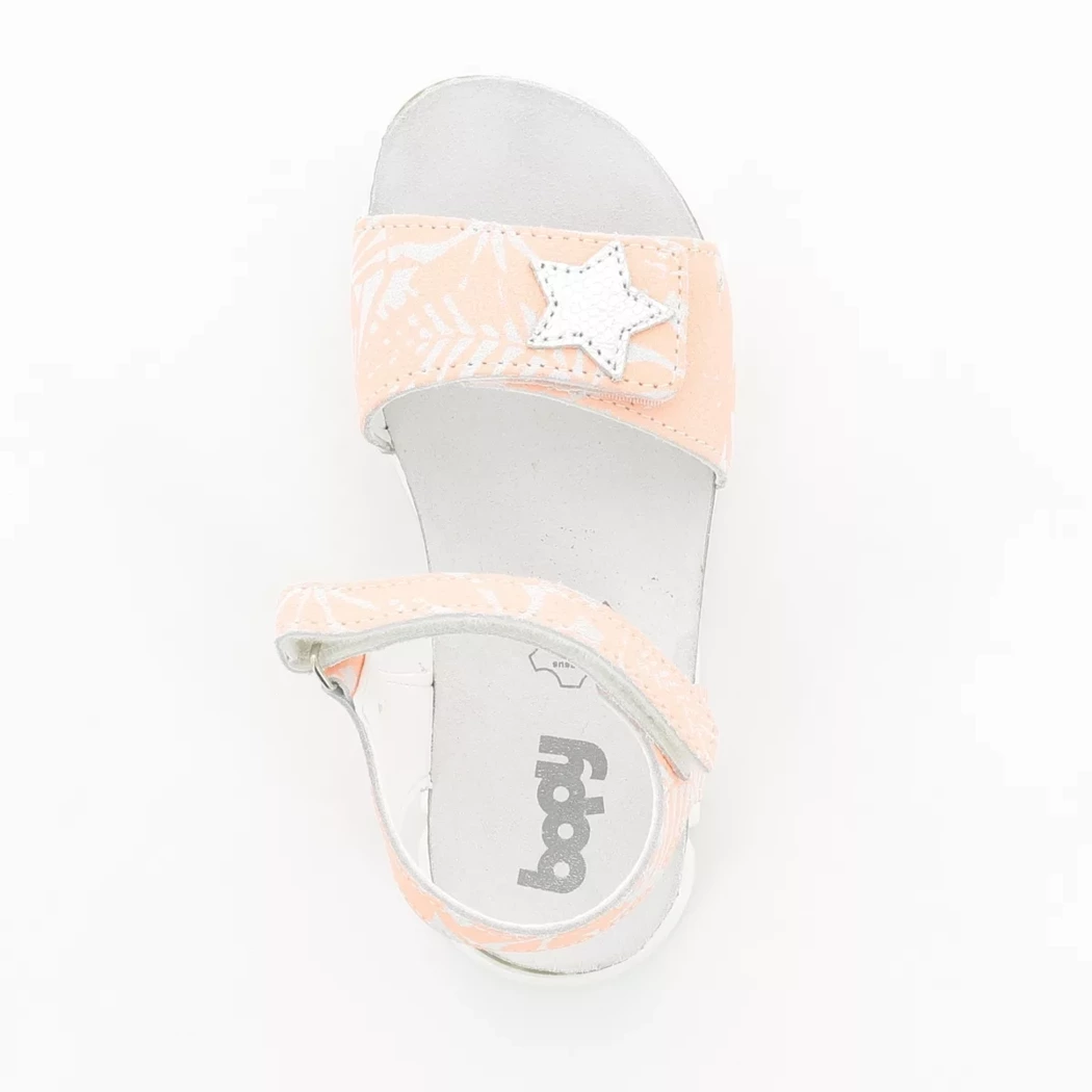 Image (6) de la chaussures Bopy - Sandales et Nu-Pieds Orange en Cuir synthétique