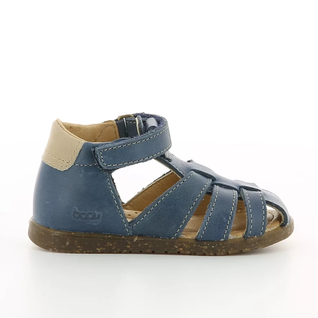 Image (2) de la chaussures Bopy - Sandales et Nu-Pieds Bleu en Cuir