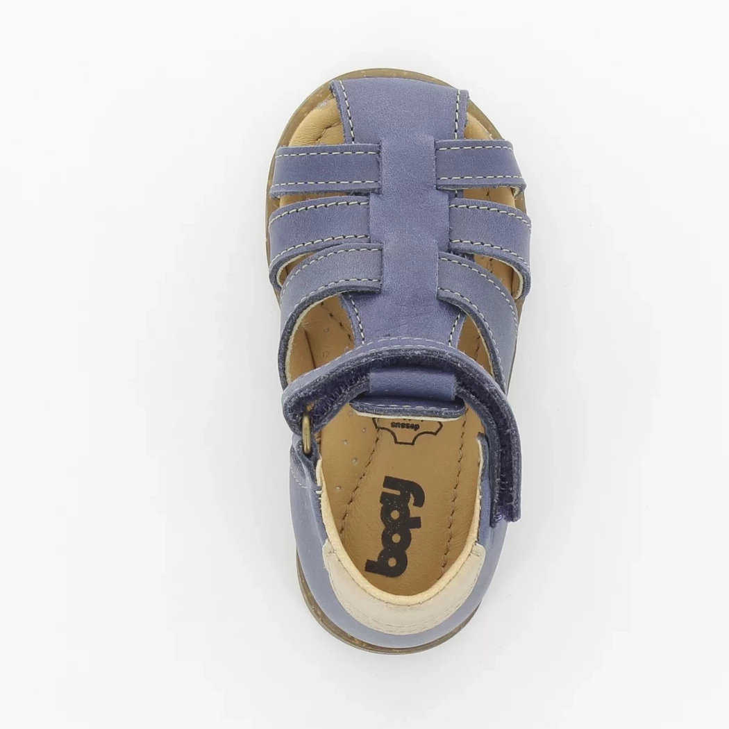 Image (6) de la chaussures Bopy - Sandales et Nu-Pieds Bleu en Cuir