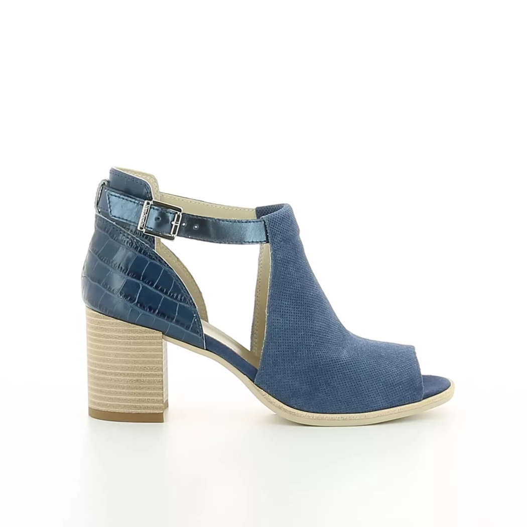 Image (2) de la chaussures Nero Giardini - Sandales et Nu-Pieds Bleu en Cuir nubuck