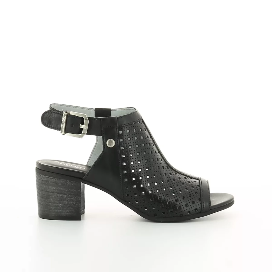 Image (2) de la chaussures Nero Giardini - Sandales et Nu-Pieds Noir en Cuir