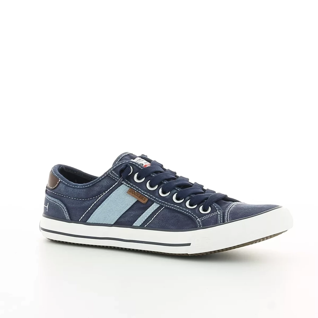 Image (1) de la chaussures Dockers - Chaussures à lacets Bleu en Textile