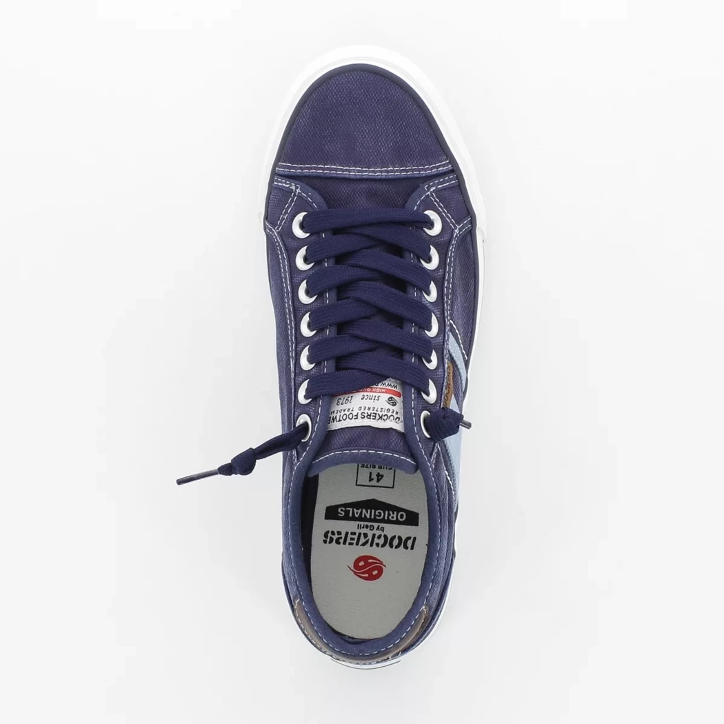 Image (6) de la chaussures Dockers - Chaussures à lacets Bleu en Textile