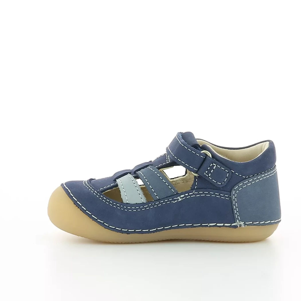 Image (4) de la chaussures Kickers - Bottines ouvertes Bleu en Cuir nubuck