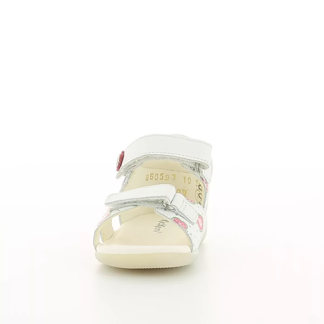 Image (5) de la chaussures Kickers - Sandales et Nu-Pieds Blanc en Cuir