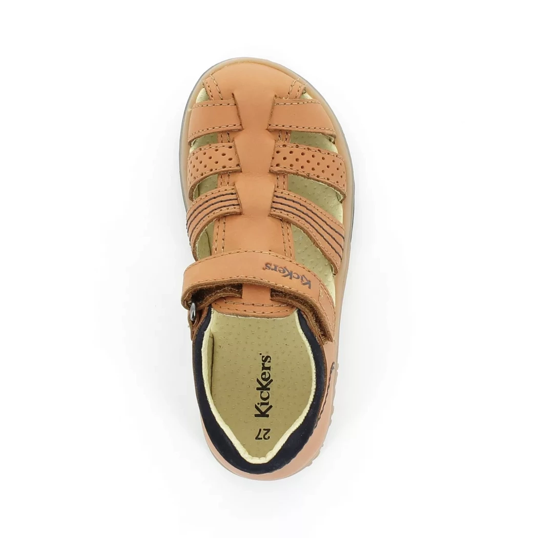 Image (6) de la chaussures Kickers - Sandales et Nu-Pieds Cuir naturel / Cognac en Cuir