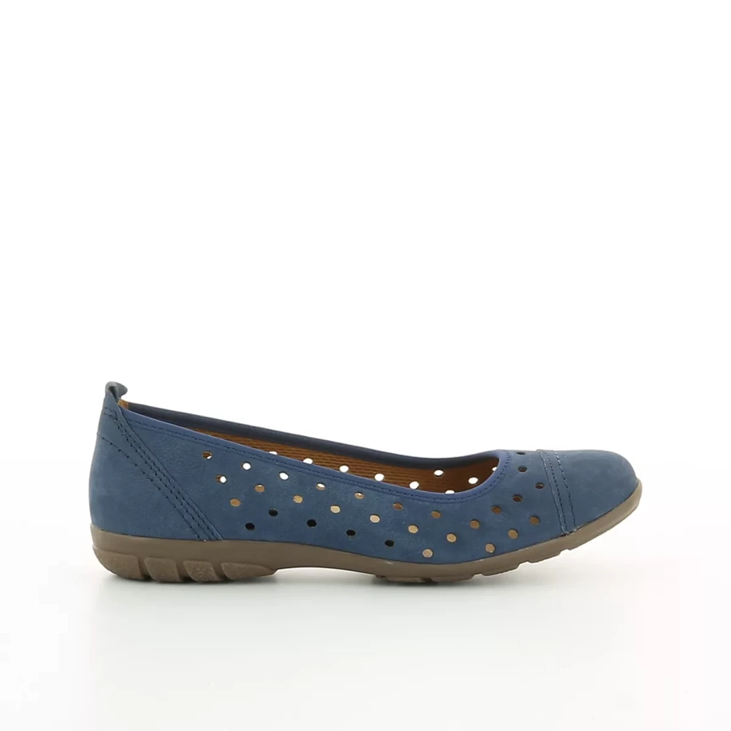 Image (2) de la chaussures Sens - Ballerines Bleu en Cuir nubuck