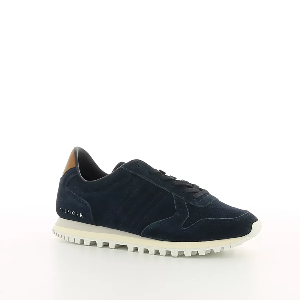 Image (1) de la chaussures Tommy Hilfiger - Baskets Bleu en Cuir nubuck