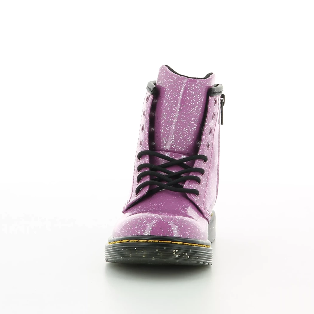 Image (5) de la chaussures Dr. Martens - Bottines Rose en Cuir vernis