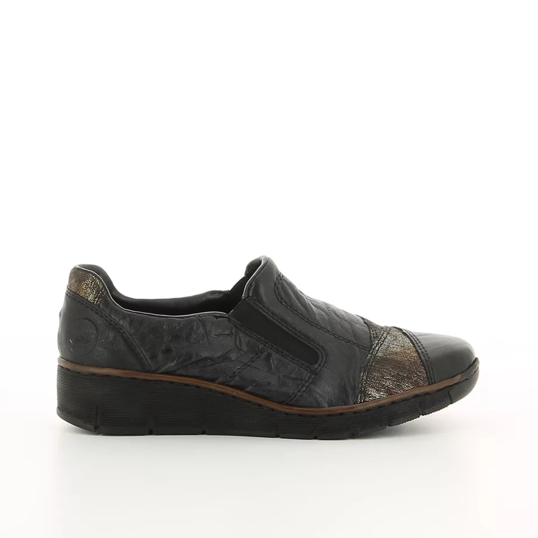 Image (2) de la chaussures Rieker - Mocassins Noir en Cuir