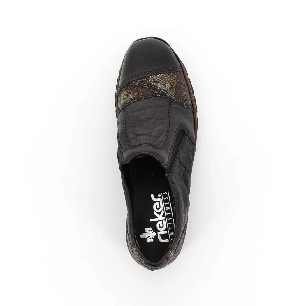 Image (6) de la chaussures Rieker - Mocassins Noir en Cuir