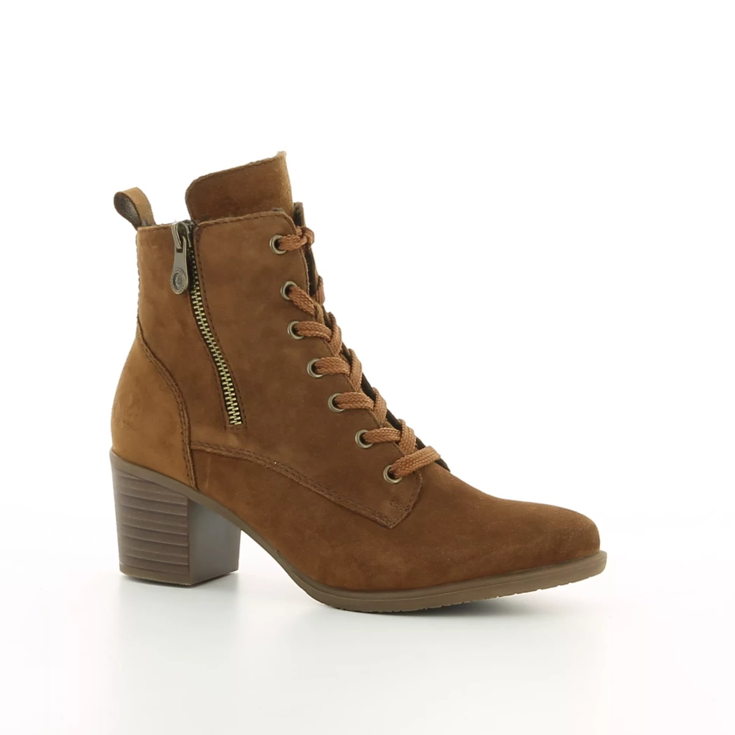 Image (1) de la chaussures Rieker - Bottines Cuir naturel / Cognac en Cuir nubuck