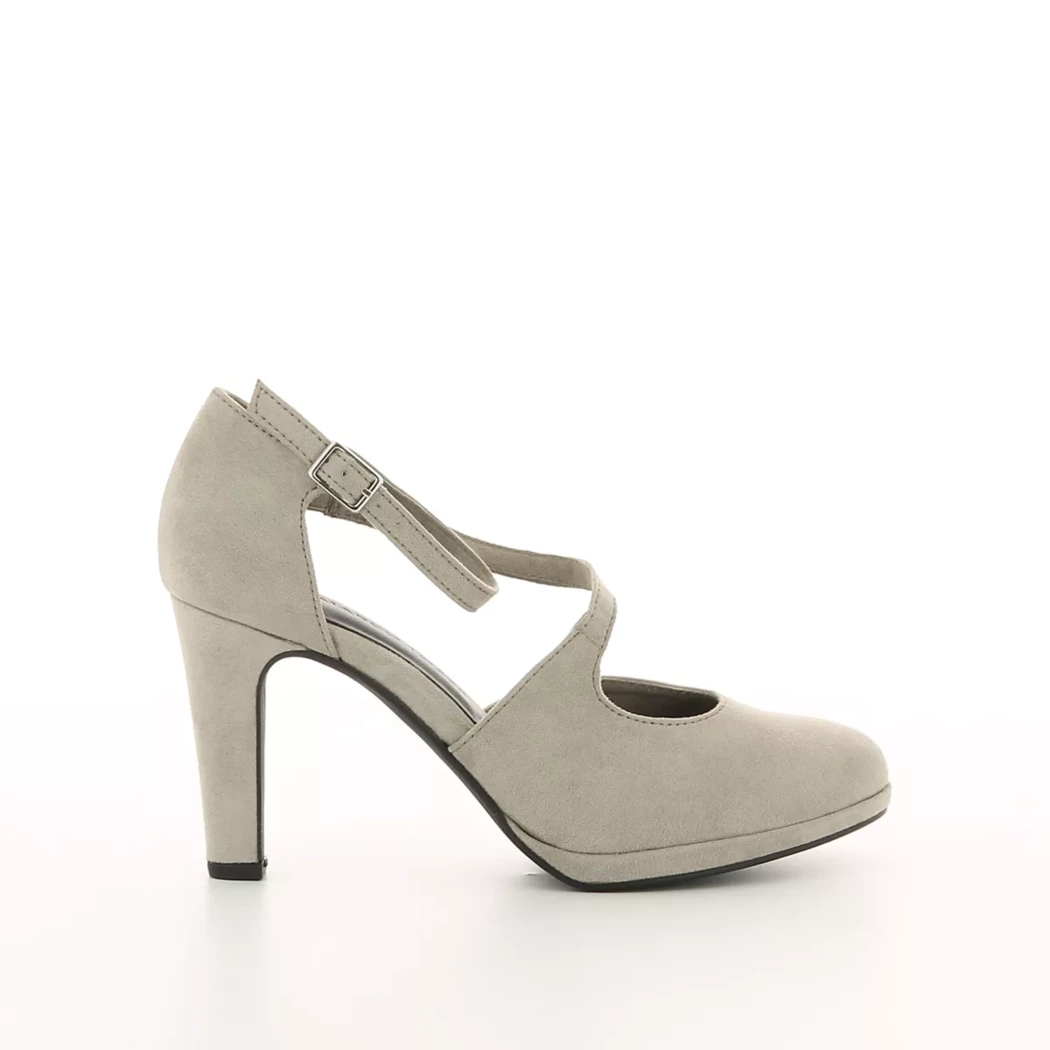 Image (2) de la chaussures Marco Tozzi - Escarpins Taupe en Cuir synthétique