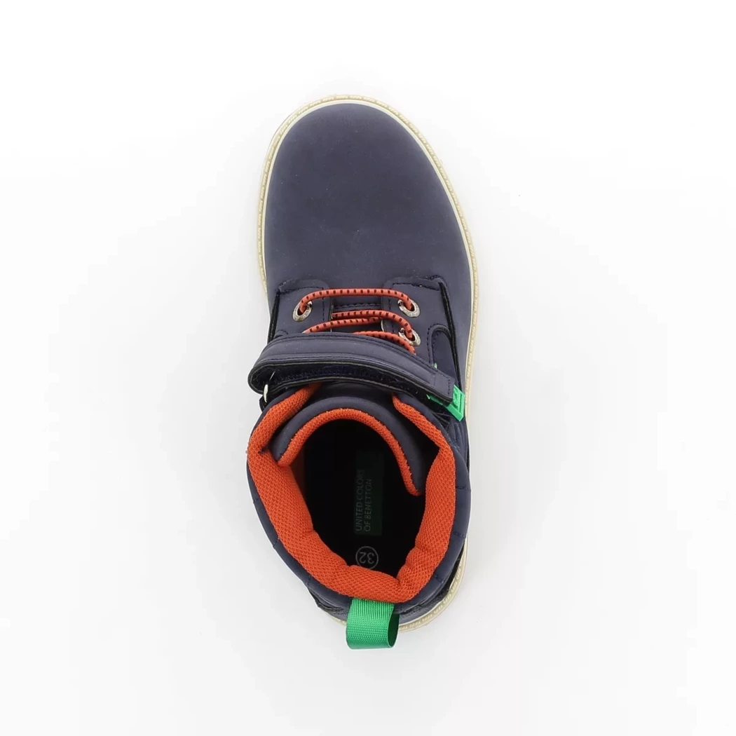 Image (6) de la chaussures Benetton - Bottines Bleu en Cuir synthétique