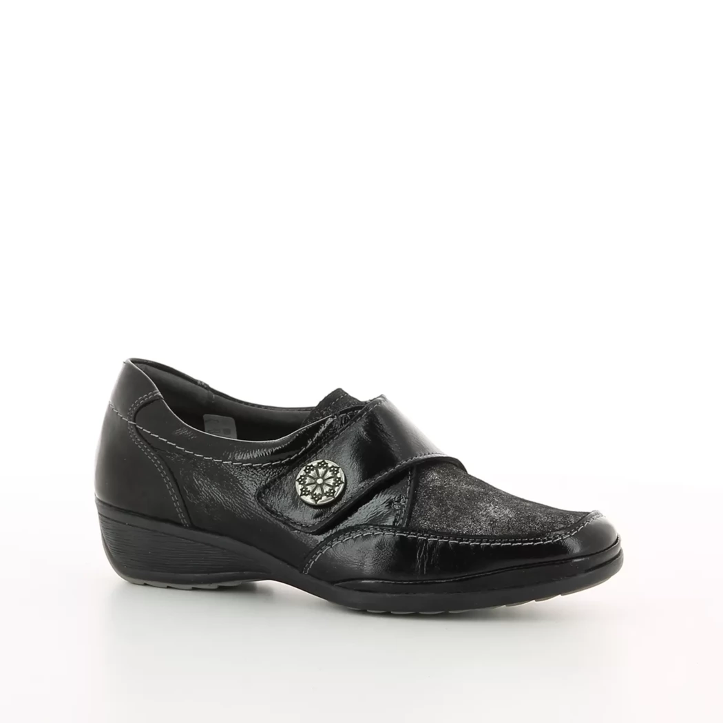 Image (1) de la chaussures Kiarflex - Chaussures à velcro Noir en Cuir vernis