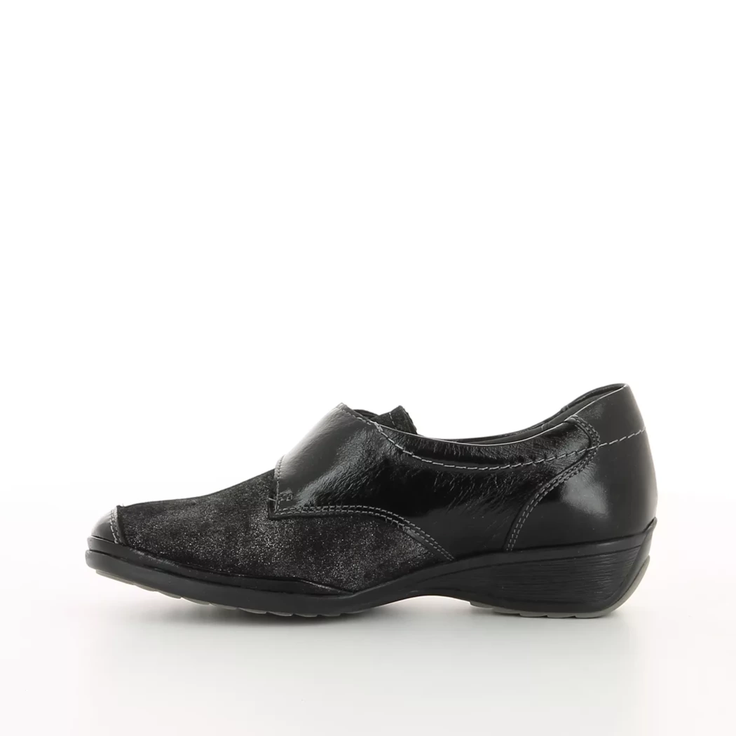 Image (4) de la chaussures Kiarflex - Chaussures à velcro Noir en Cuir vernis