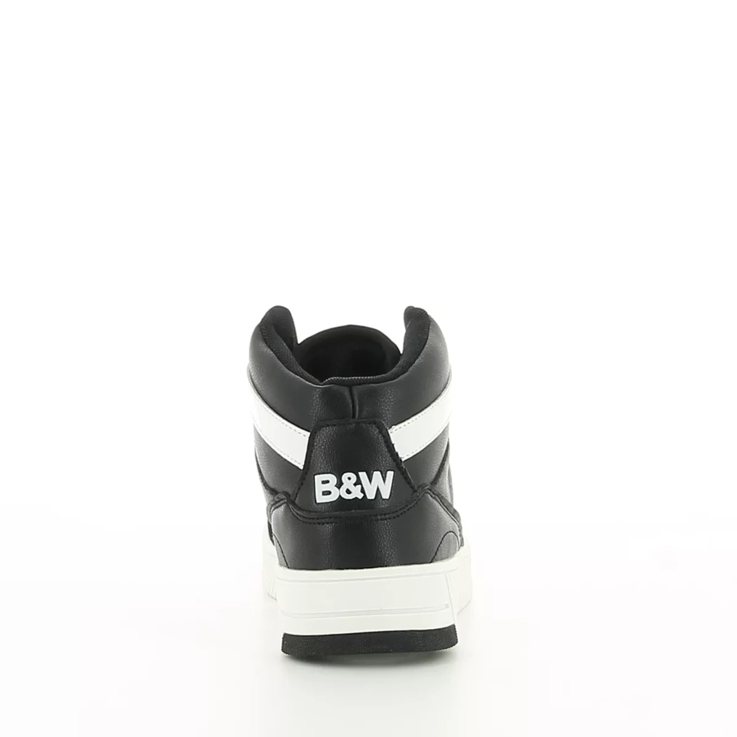 Image (3) de la chaussures B&W - Baskets Noir en Cuir synthétique