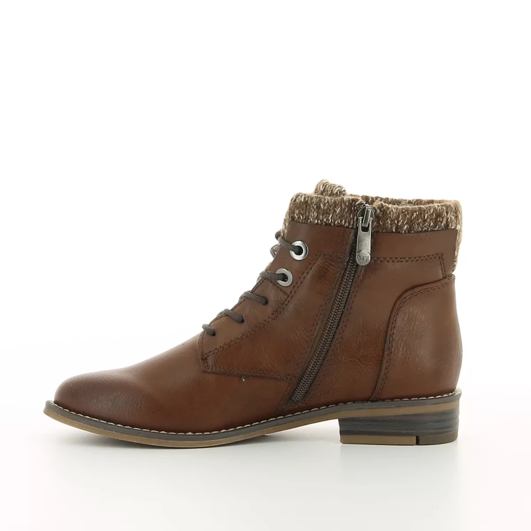 Image (4) de la chaussures Marco Tozzi - Bottines Cuir naturel / Cognac en Cuir synthétique