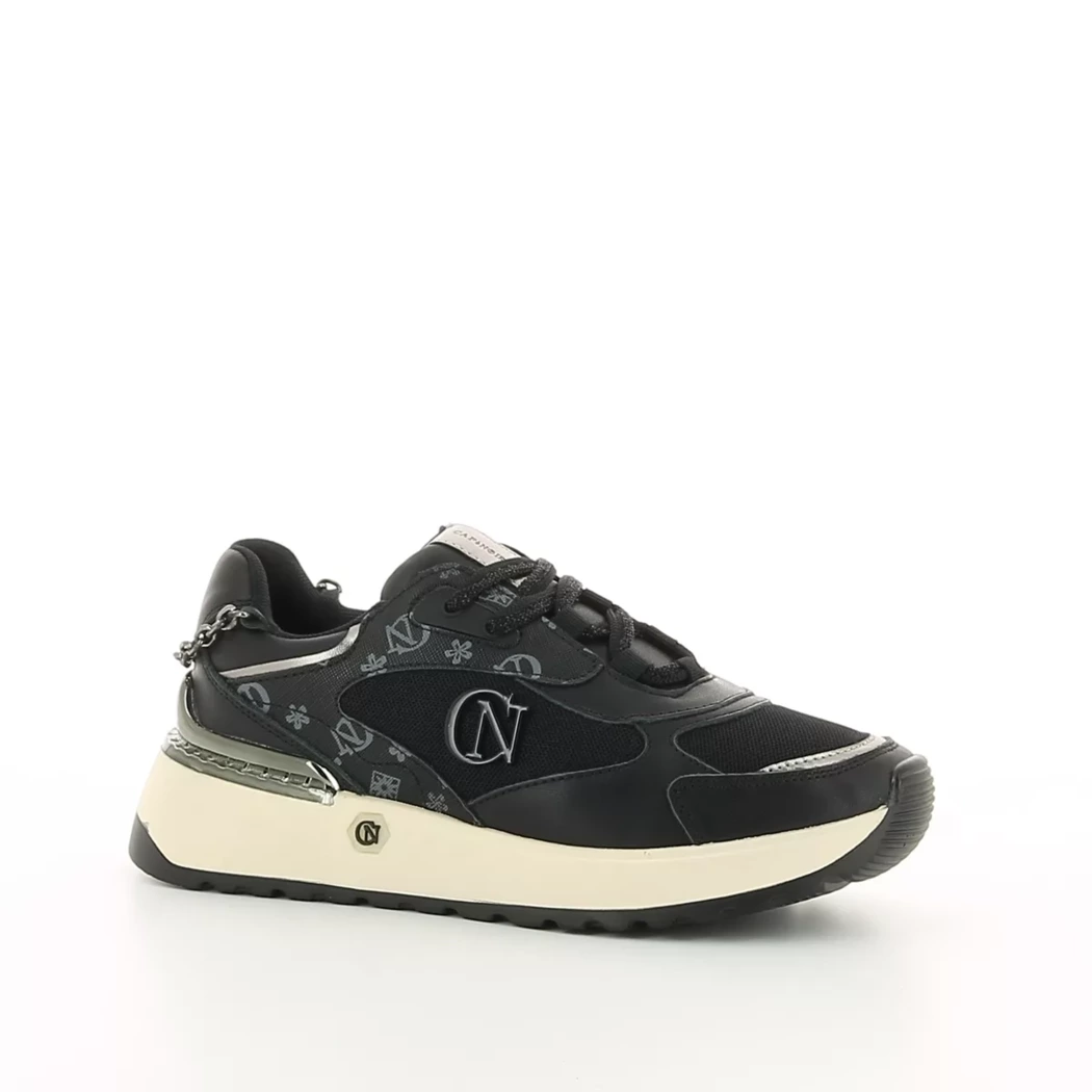 Image (1) de la chaussures Cafe Noir - Baskets Noir en Cuir et textile