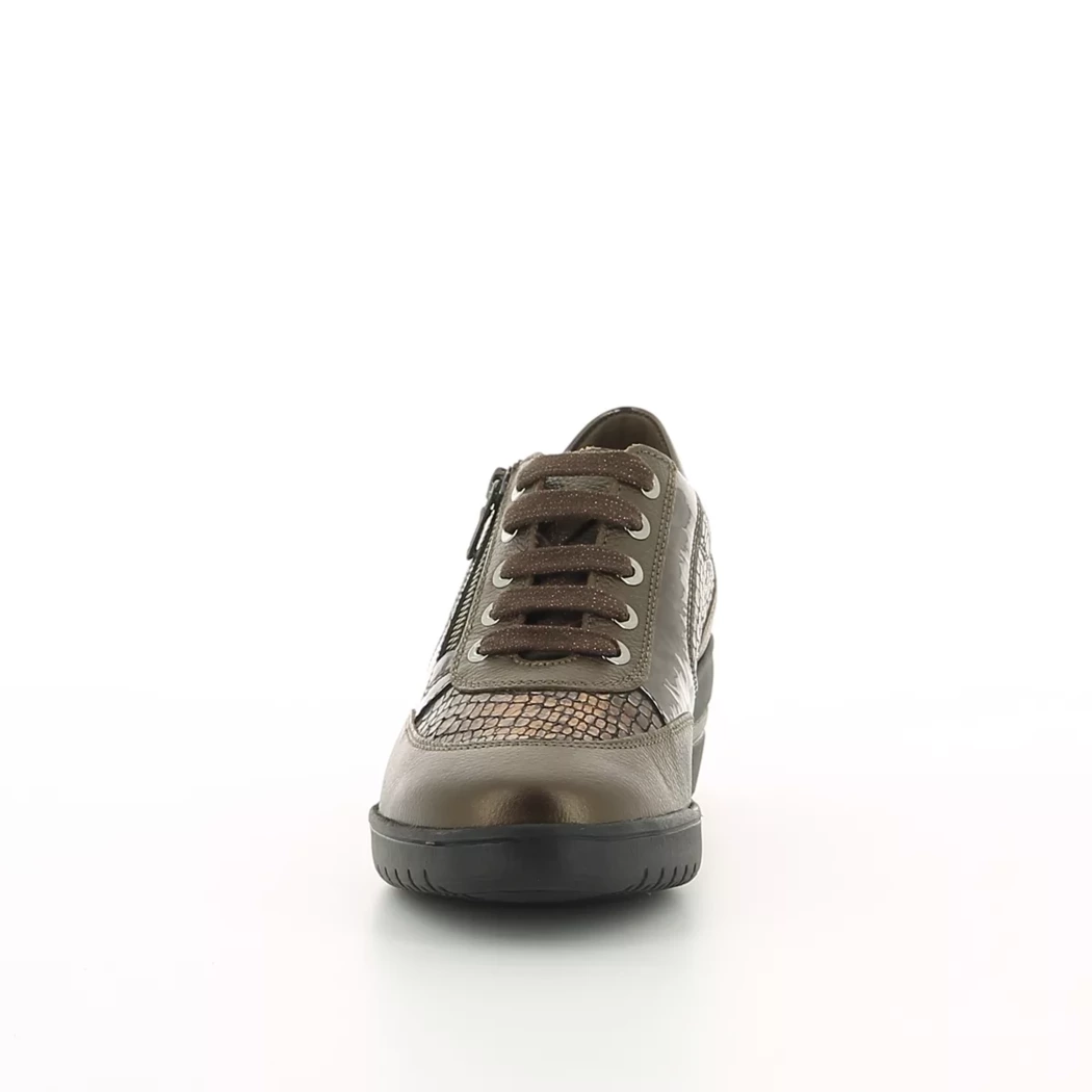 Image (5) de la chaussures Mephisto - Chaussures à lacets Or / Bronze / Platine en Cuir