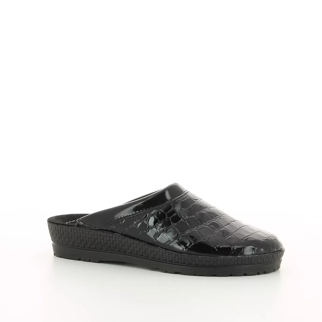 Image (1) de la chaussures Rohde - Pantoufles et Chaussons Noir en Cuir vernis