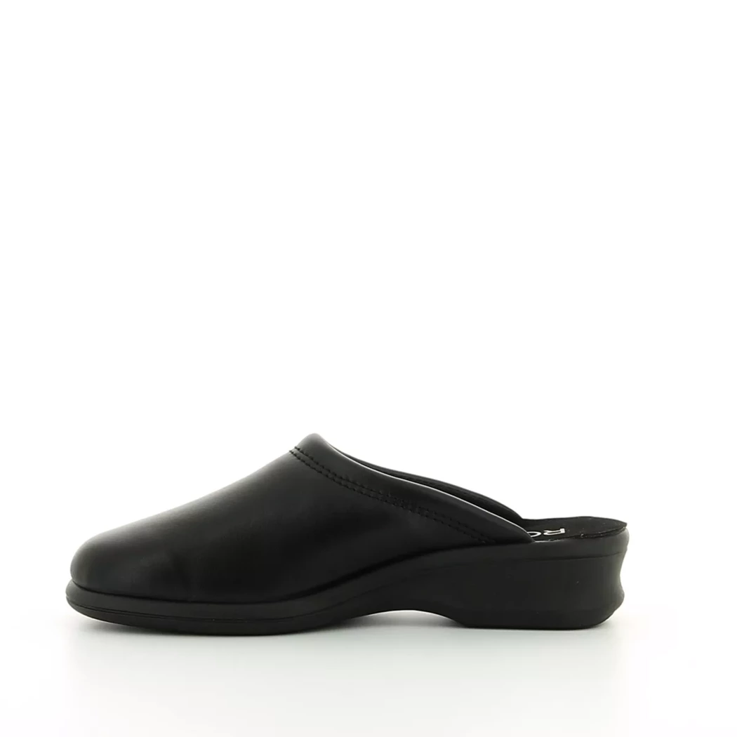 Image (4) de la chaussures Rohde - Pantoufles et Chaussons Noir en Cuir