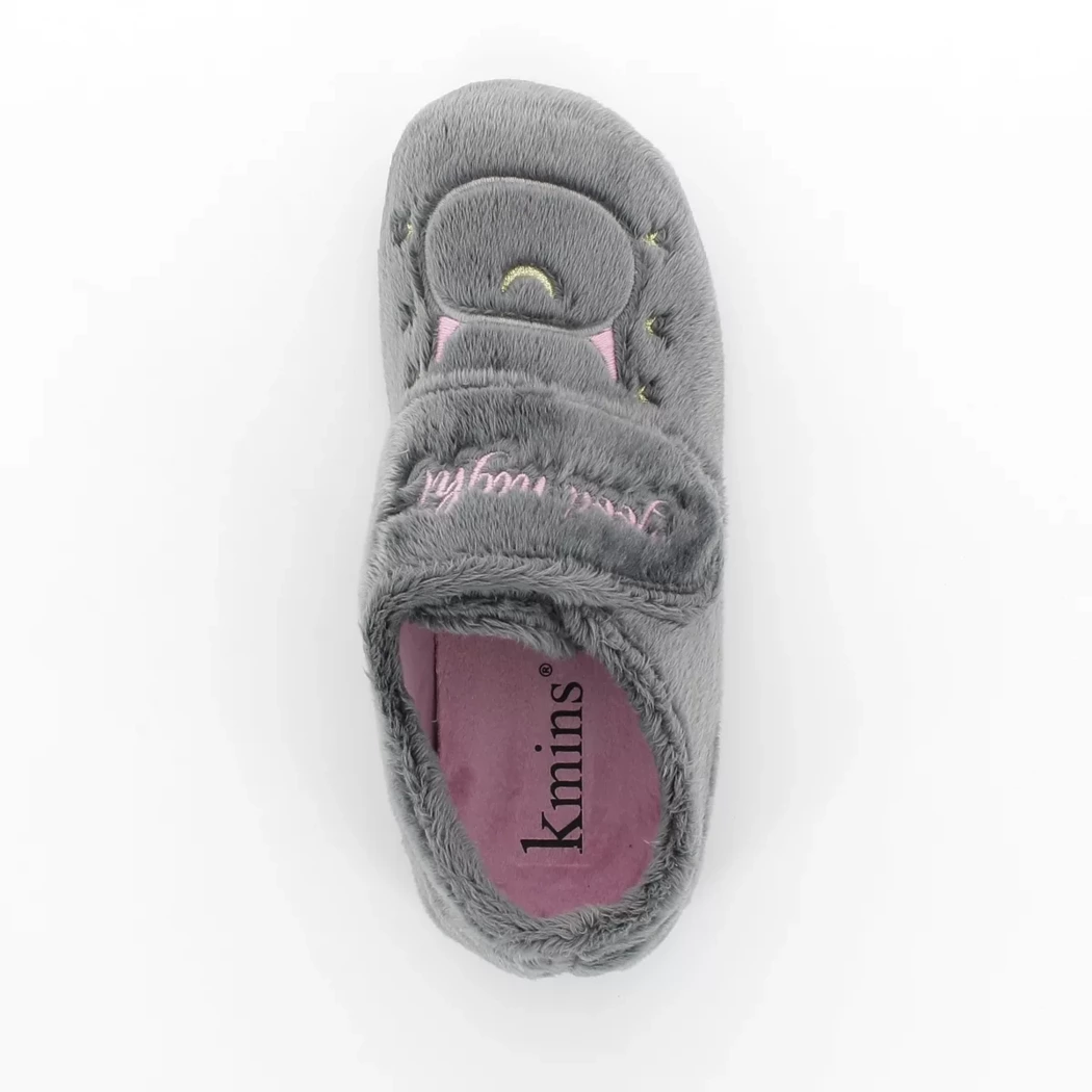 Image (6) de la chaussures Kmins - Pantoufles et Chaussons Gris en Textile