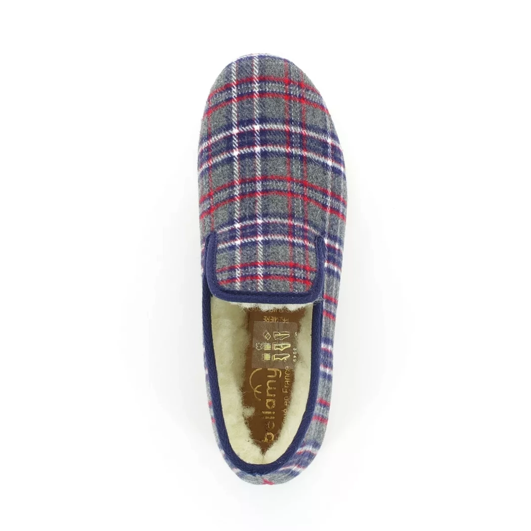 Image (6) de la chaussures Bellamy - Pantoufles et Chaussons Gris en Textile