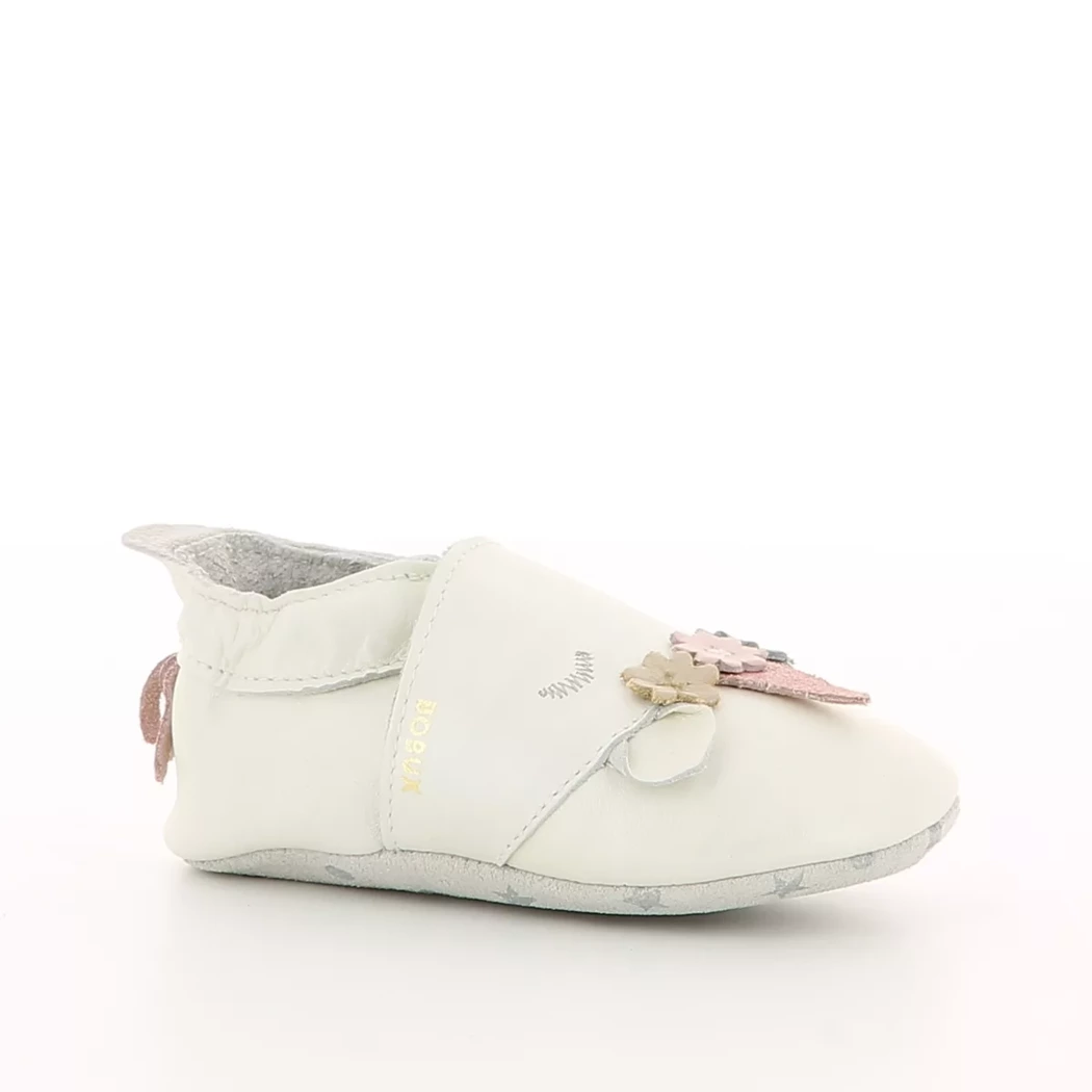 Image (1) de la chaussures Bobux - Chaussons bébé Blanc en Cuir