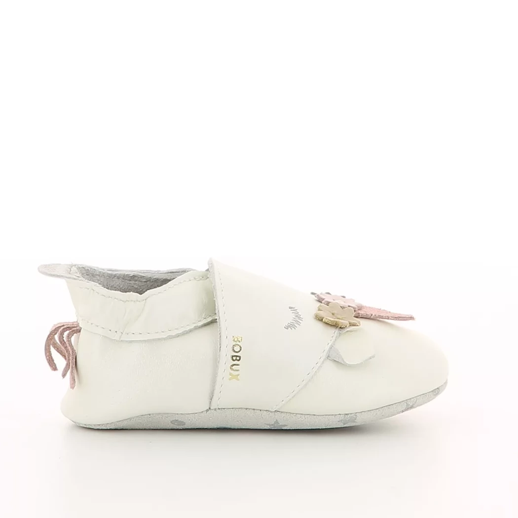 Image (2) de la chaussures Bobux - Chaussons bébé Blanc en Cuir