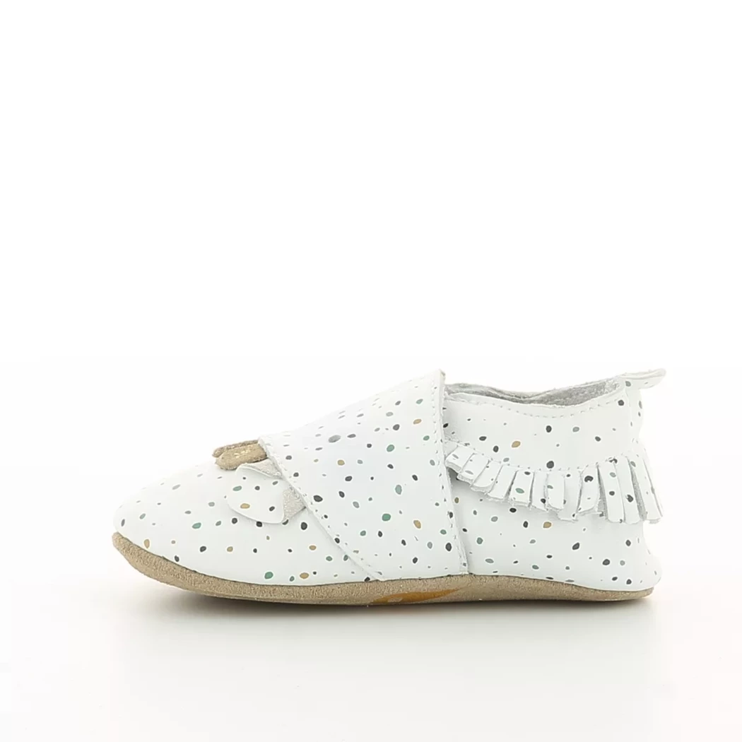 Image (4) de la chaussures Bobux - Chaussons bébé Blanc en Cuir